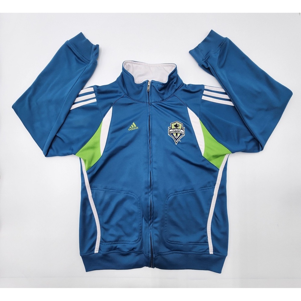 ADIDAS‎ SEATTLE SOUNDERS FC ZIP UP TRACK JACKET YOUTH L 14